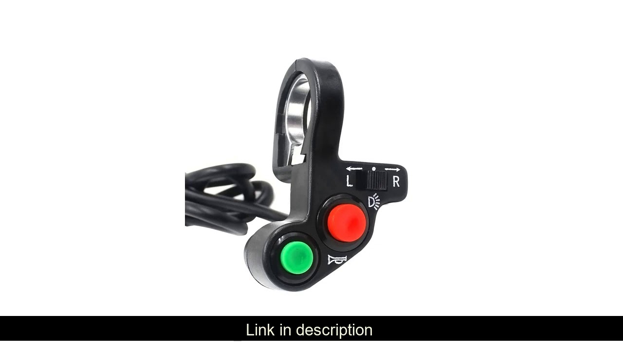 Sale SMAUTOP Motorcycle Handlebar Switch Electric Bike Scooter Horn Turn Signals On/Off Button Ligh