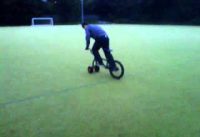 Two front wheels on a bmx