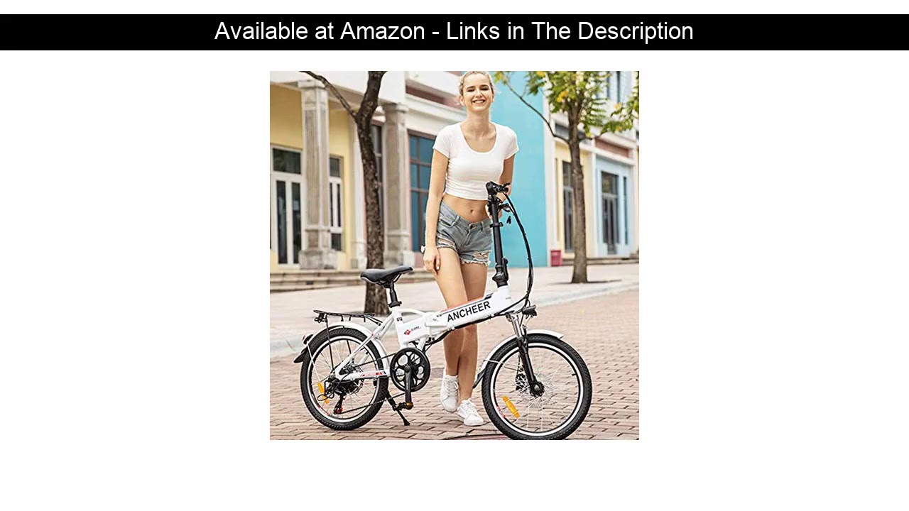 ☀️ ANCHEER Folding Electric Bike Ebike, 20'' Electric Bicycle with 36V 8Ah Removable Lithium-Ion Ba