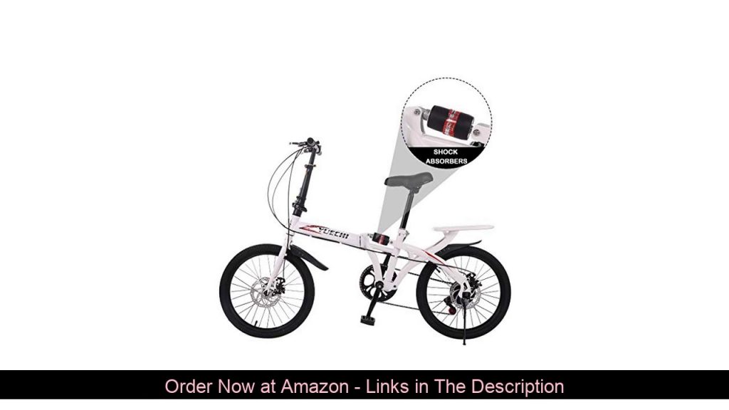 ✨ 20-inch Folding Bike, 7-Speed Cycling Commuter Foldable Bicycle for Adult Student,Lightweight Alu