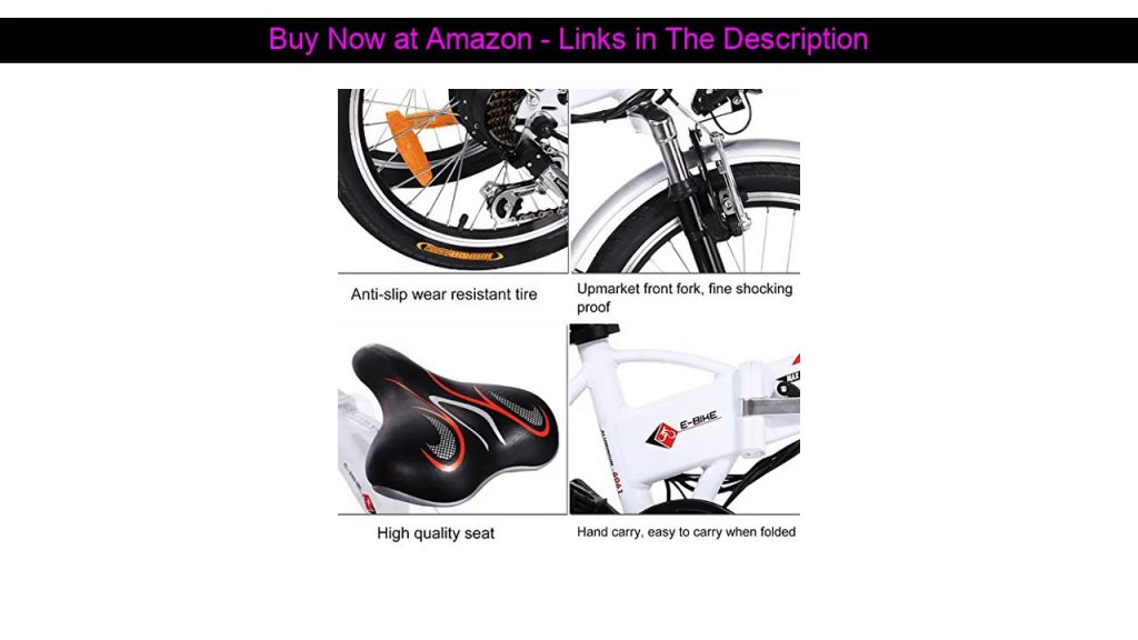 ☄️ 20" Folding Electric Bike with Removable Large Capacity Lithium-Ion Battery (36V 250W), Electric