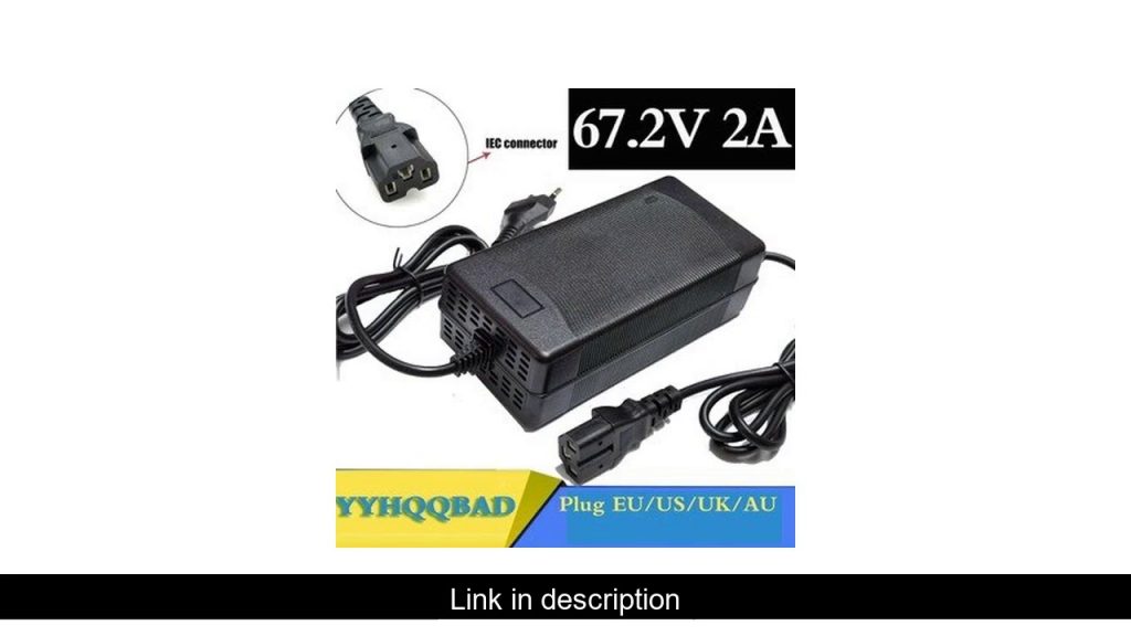 67.2V 2A Lithium Battery Charger For 60V Li-ion battery electric bike Charger with PC connector IEC