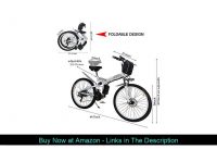 ❎ CLIENSY 26 Inch Electric Bike, 350W Folding Ebike with Removable 36V 8AH Lithium Battery for Adul