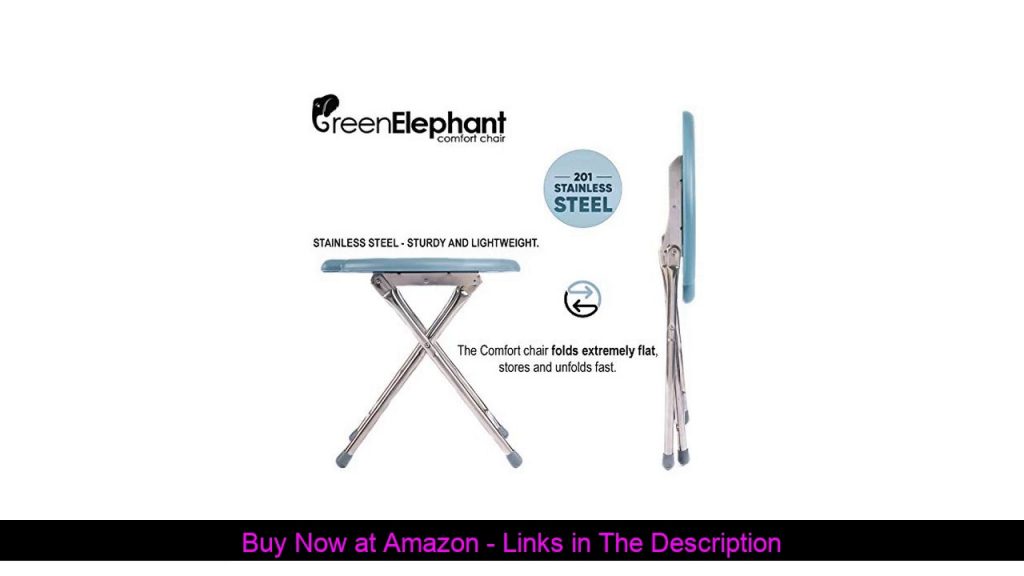 ☑️ Green Elephant Folding Commode Portable Toilet Seat - Porta Potty and Commode Chair - Comfort Ch