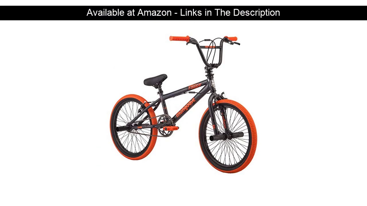 ☄️ Mongoose 2019 20" Outerlimit BMX Bike, Dark Grey/Orange