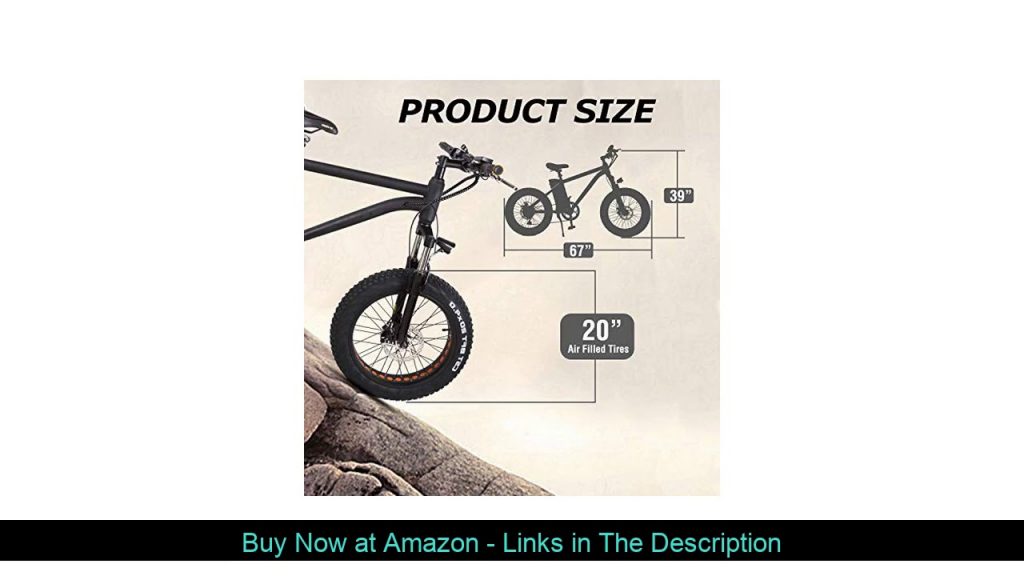 ✨ NAKTO 20" Electric Bike Fat Tire Mountain Ebike 300W Electric Bicycle with 36V10A Lithium Battery