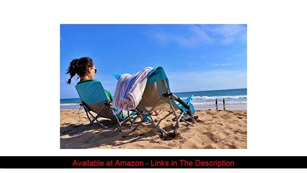 ✨ Nice C Low Beach Camping Folding Chair, Ultralight Backpacking Chair with Cup Holder & Carry Bag
