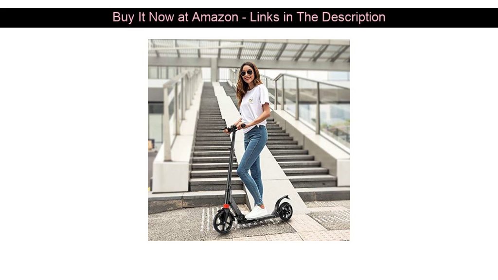 ▶️ OUTCAMER Scooter for Adults Big Wheel Scooter Folding Design Kick Scooter with Adjustable Height
