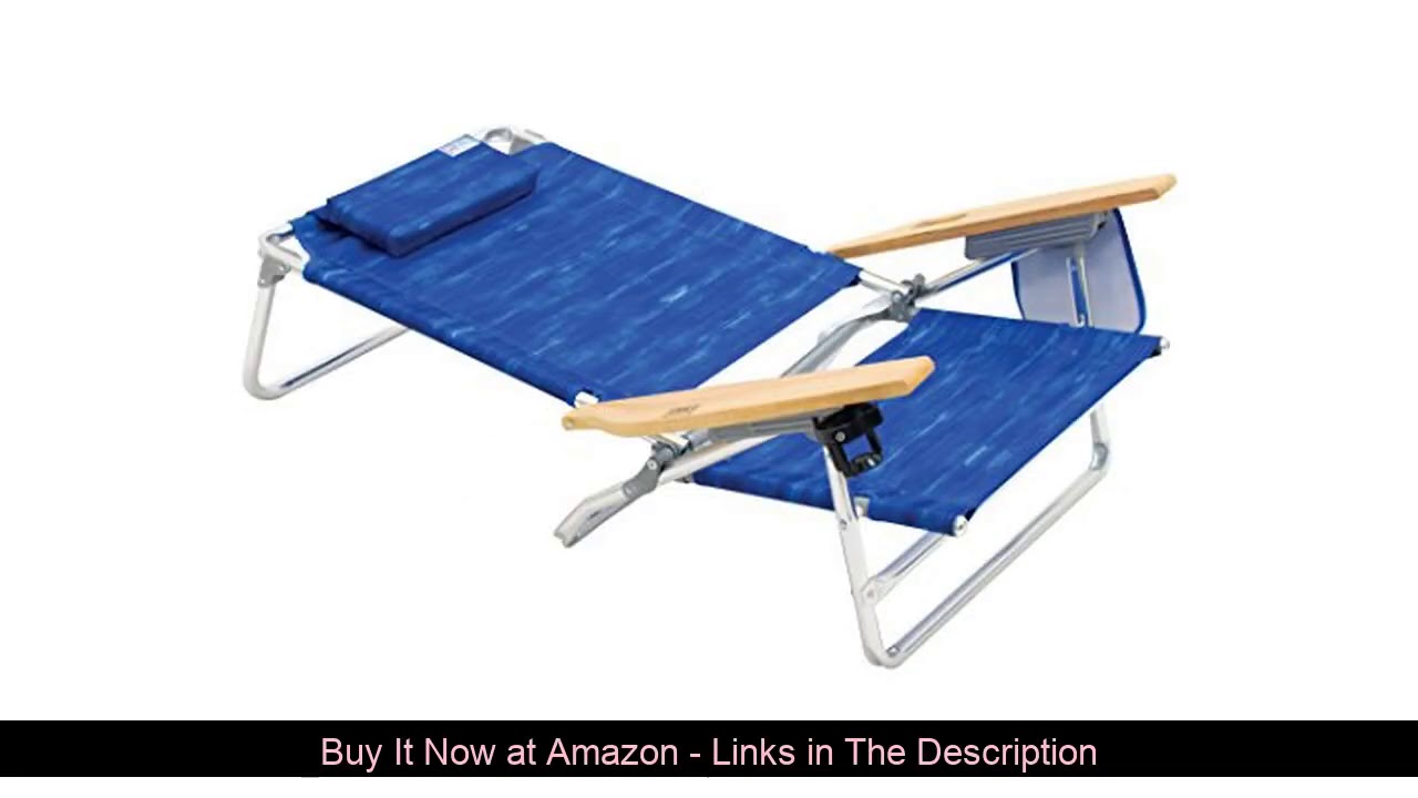 ⚡️ Rio Beach Big Kahuna Extra Large Folding Beach Chair, Blue
