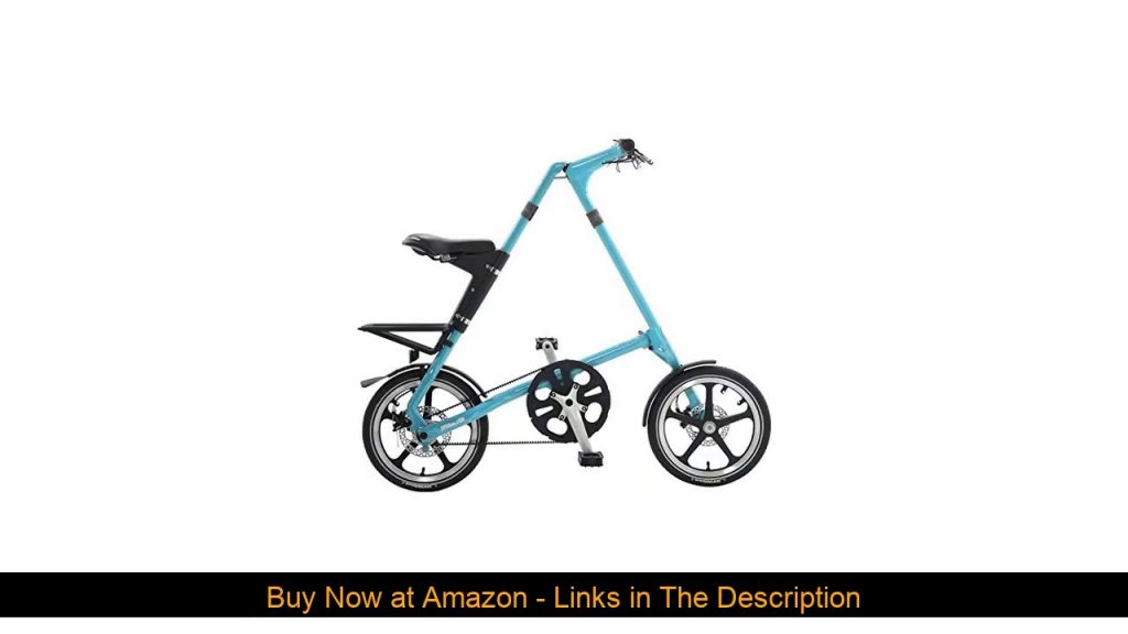 ☀️ Strida LT Folding Bicycle, folds to 45x20x9", Turquoise