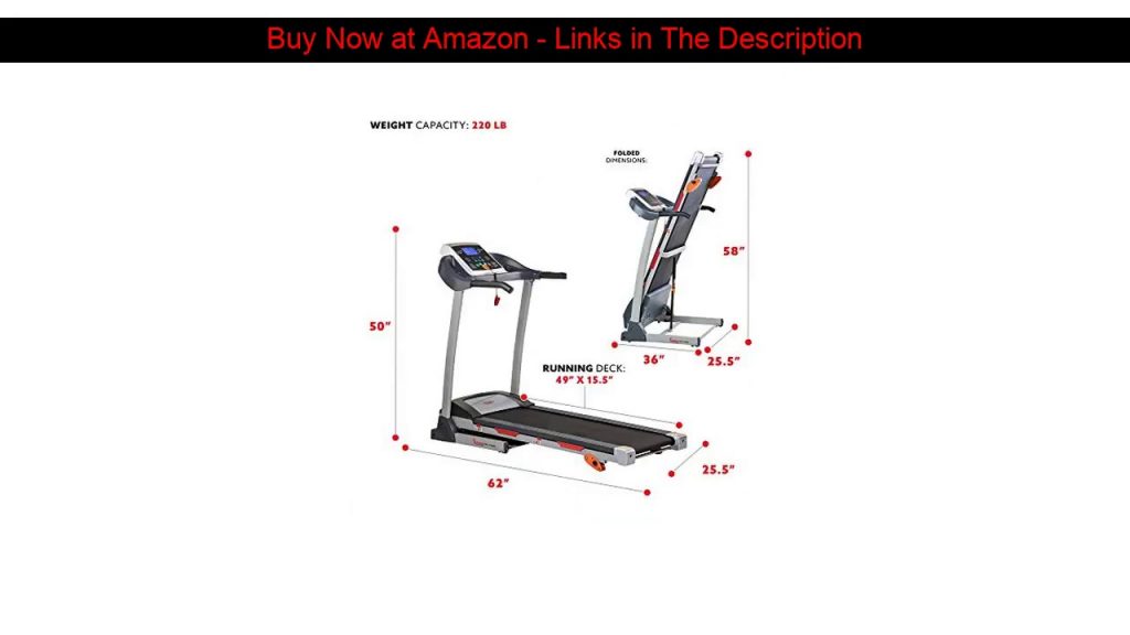 ☀️ Sunny Health & Fitness Treadmill Folding Motorized Running Machine