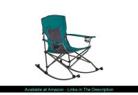 ☑️ Westfield Outdoor Folding Camp Rocking Chair — 300-Lb. Capacity, Green/Black