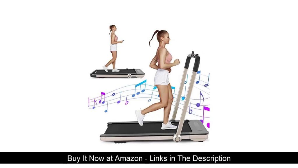 ☑️ beachey Folding Treadmills, 2in1 Under Desk Treadmill for Home Office Gym Small Spaces Jogging R